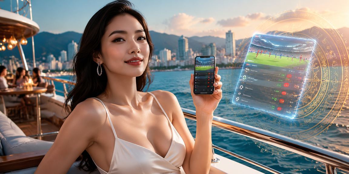 Người dùng sử dụng điện thoại tham gia casino trực tuyến tại bãi biển Nha Trang